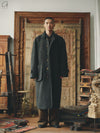 AVIVA JIFEI XUE 24 Autumn and Winter Wool Linen Plaid Casual Coat AJX-FW24-RMC-CWC-TYMGW Charcoal Wool Plaid FW24-RMC-KWLC